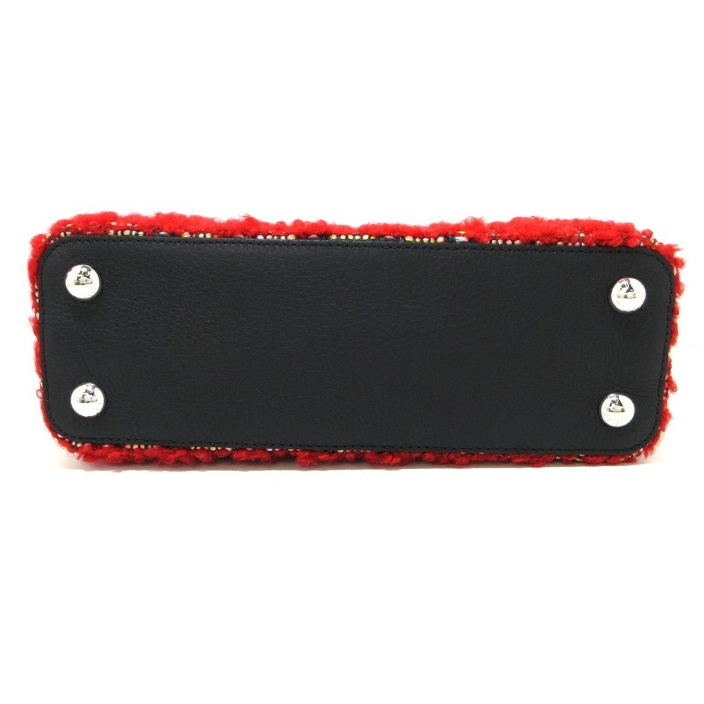 Louis Vuitton Capucines Tweed Python Red Ivory Mu… - image 4